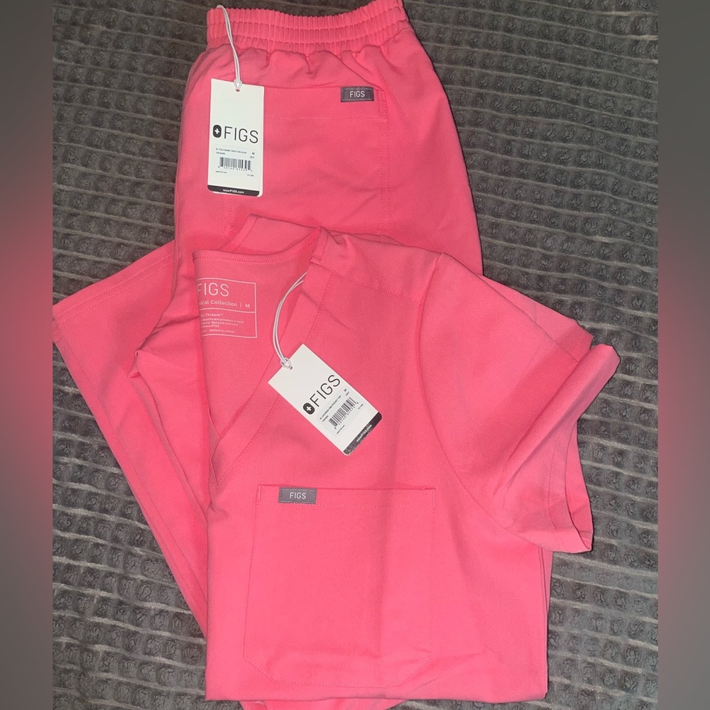 Brand new with TAGS Limited edition Neon Pink FIGS SCRUBS